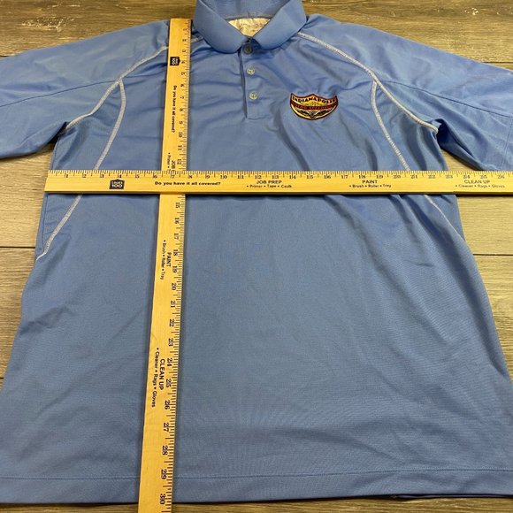 Nike Golf Dri Fit Polo Indianapolis Motor Speedway Blue XL Indy - Picture 6 of 6